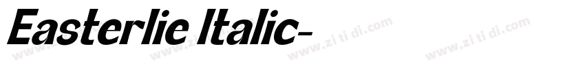 Easterlie Italic字体转换